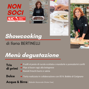 NON SOCI - Showcooking con degustazione
