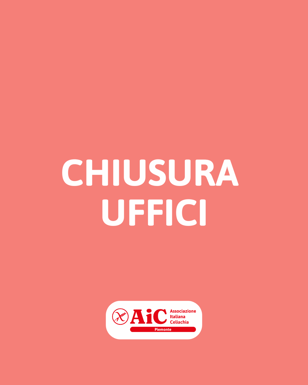 2026 CHIUSURE UFFICIO